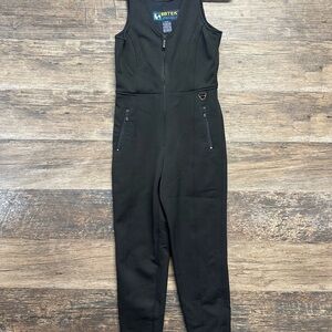Eddie Bauer EBTEK Black Jumpsuit Snow Ski Outdoor Cold Weather Pants Womens 6
